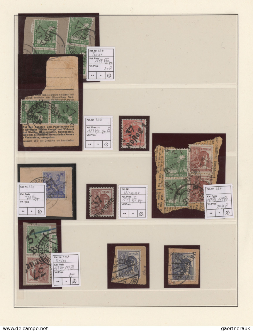 Sowjetische Zone: 1945/1949, Umfangreicher Sammlungsbestand In Neun Alben Incl. - Other & Unclassified