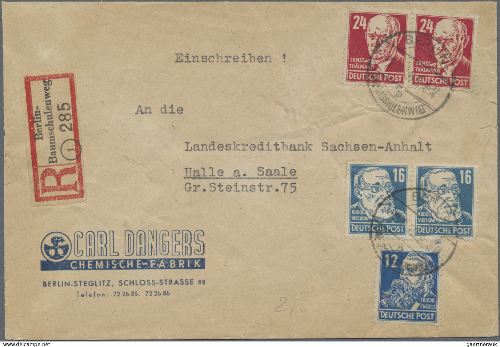 Sowjetische Zone - Allgemeine Ausgaben: 1946/1950 (ca.), Sammlungsposten Von 260 - Sonstige & Ohne Zuordnung