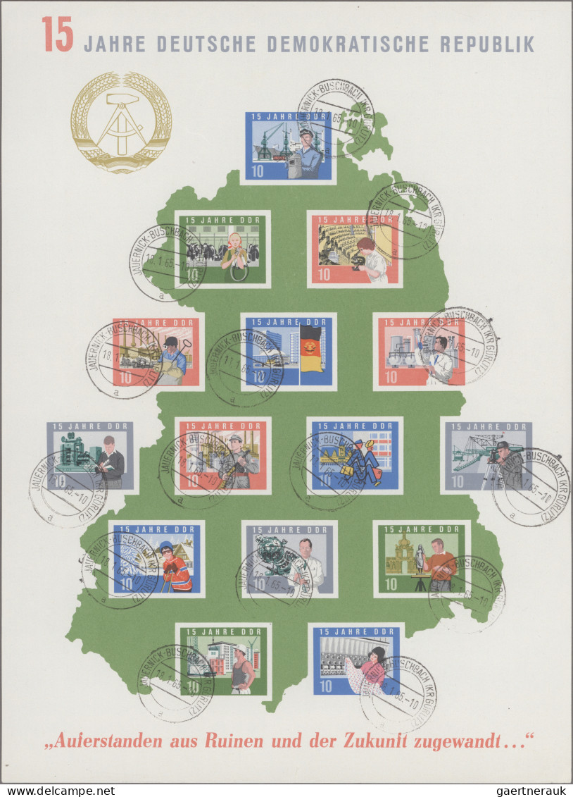 DDR: 1945/1990, reichhaltiger, meist gestempelter Posten in 30 (großen und klein