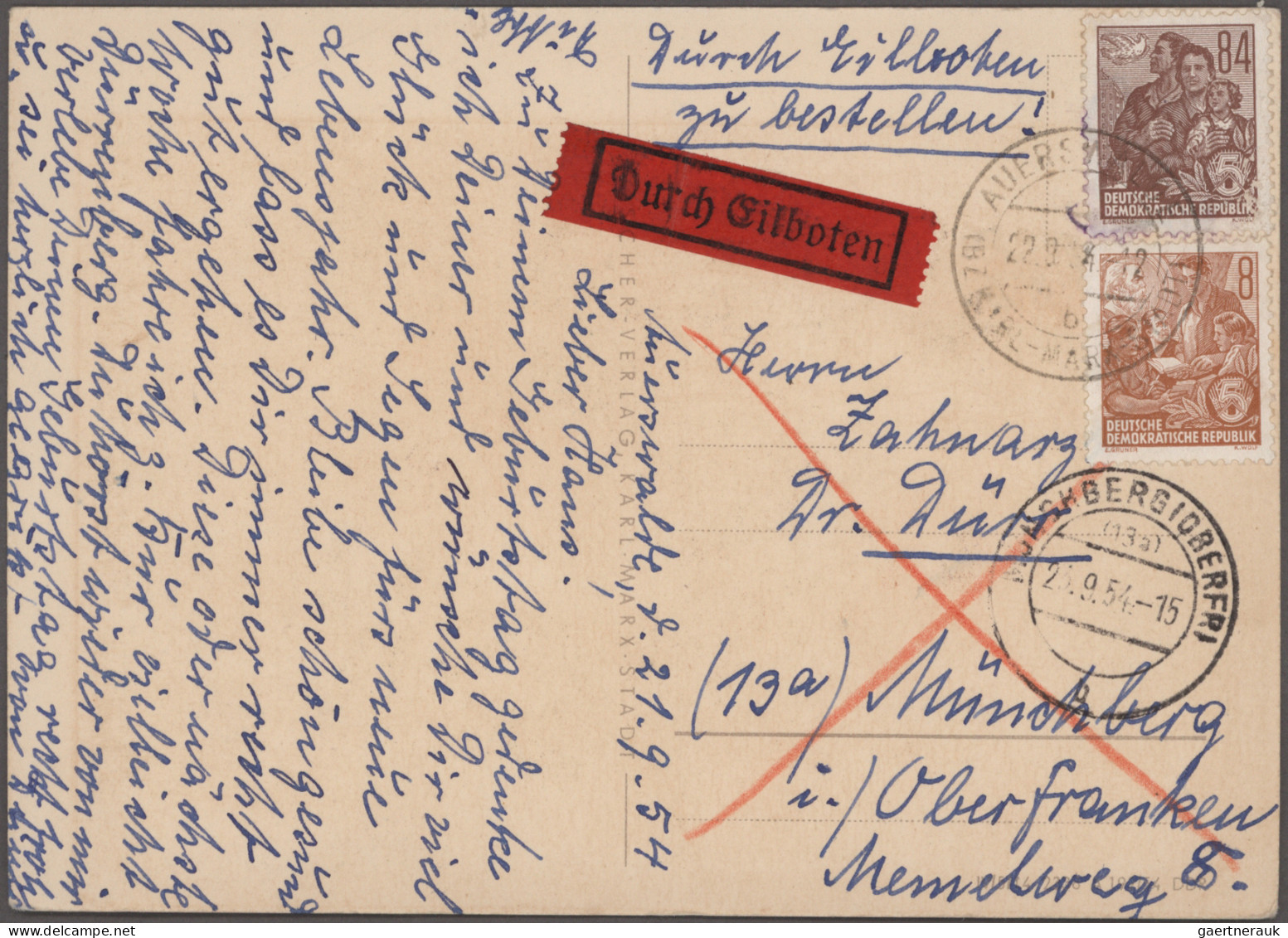 DDR: 1949/1961, Vielseitiger Posten Von Ca. 380 Briefen Und Karten Aus Alter Fam - Collezioni