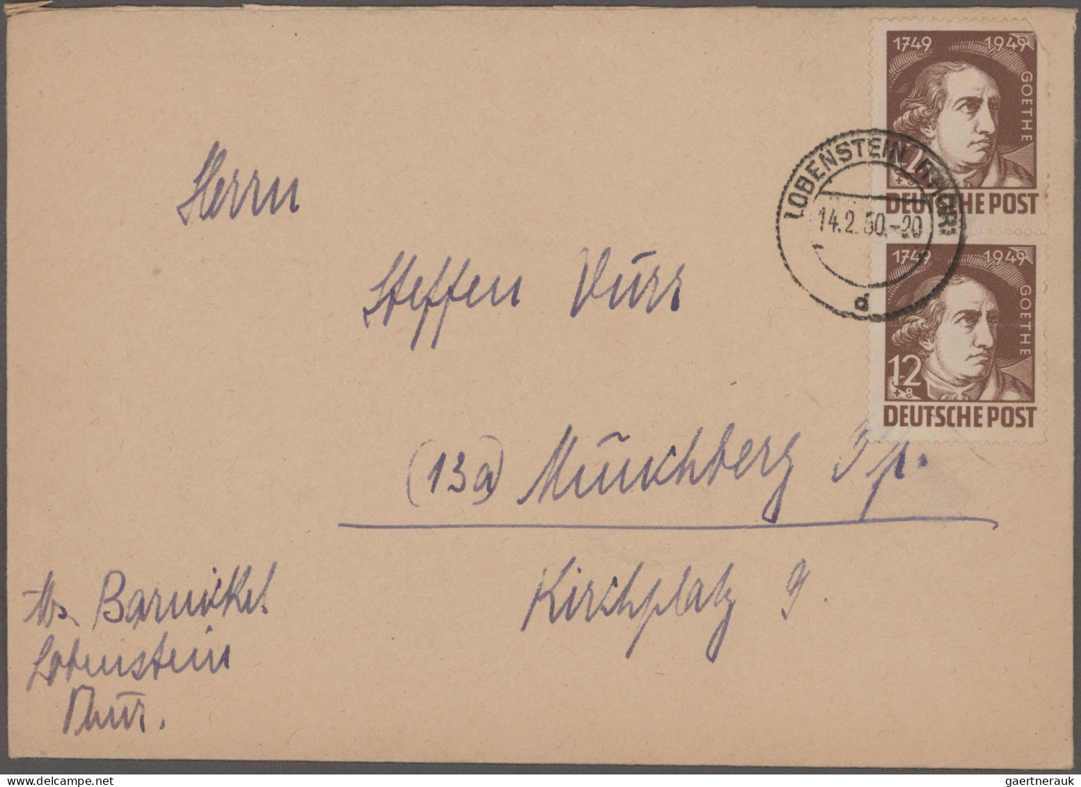 DDR: 1949/1961, vielseitiger Posten von ca. 380 Briefen und Karten aus alter Fam