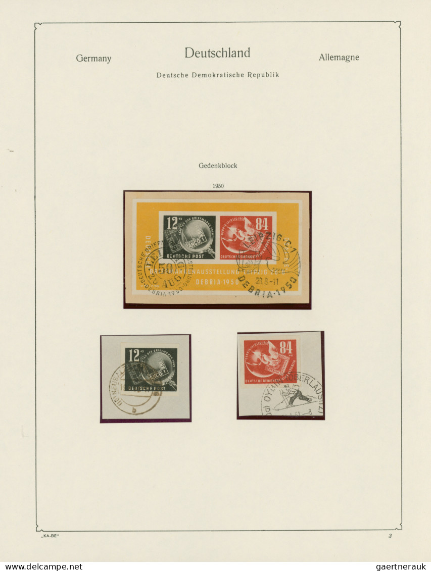 DDR: 1949/1975, Außergewöhnliche Gestempelte Sammlung Im Dicken KA/BE-Album, Dur - Colecciones