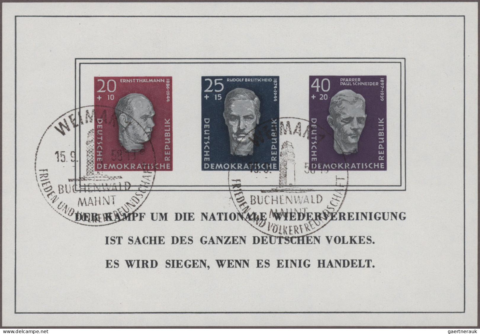 DDR: 1949/1990, Umfangreicher Bestand In 17 Alben Plus Weiteres Loses Material, - Collections