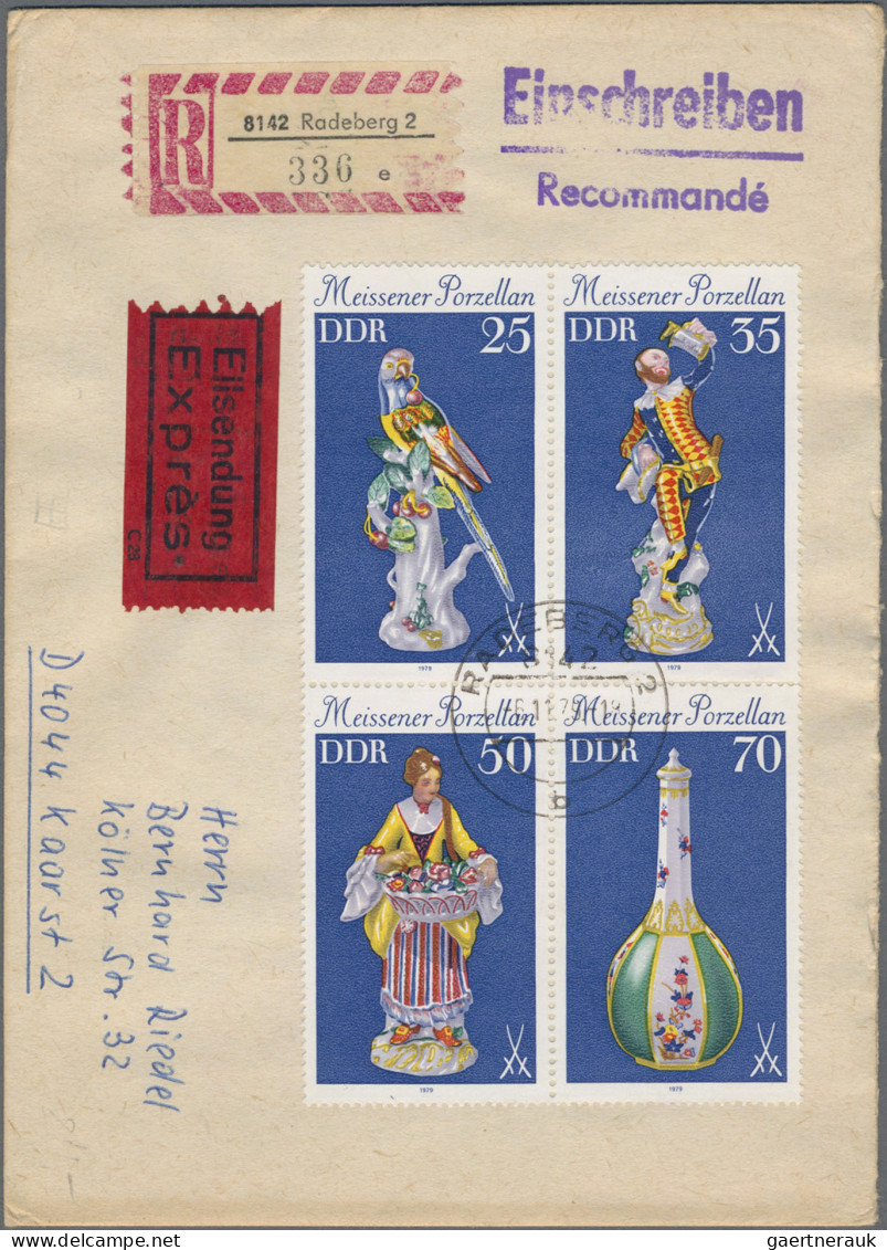 DDR: 1949/1990, Umfangreicher Posten Von Ca. 1.360 Briefen Und Karten In Netter - Colecciones