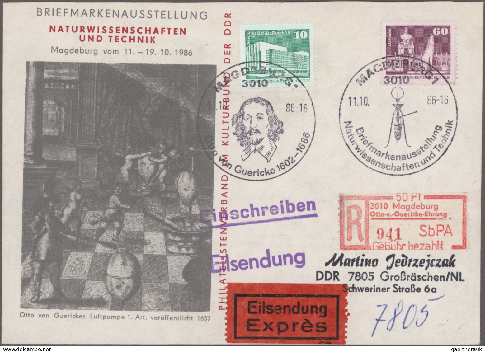 DDR: 1950/1990, Vielseitiger Bestand Von Ca. 800 Briefen, Karten, Ganzsachen (un - Colecciones