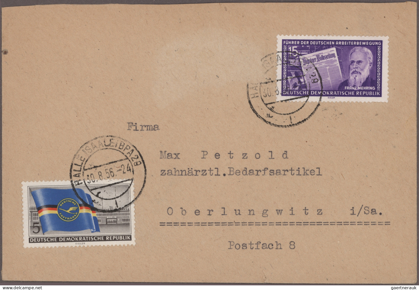 DDR: 1952/1989, Bestand Mit Einigen Hundert Briefen Und Karten, Dabei FDCs, ZKD- - Collections