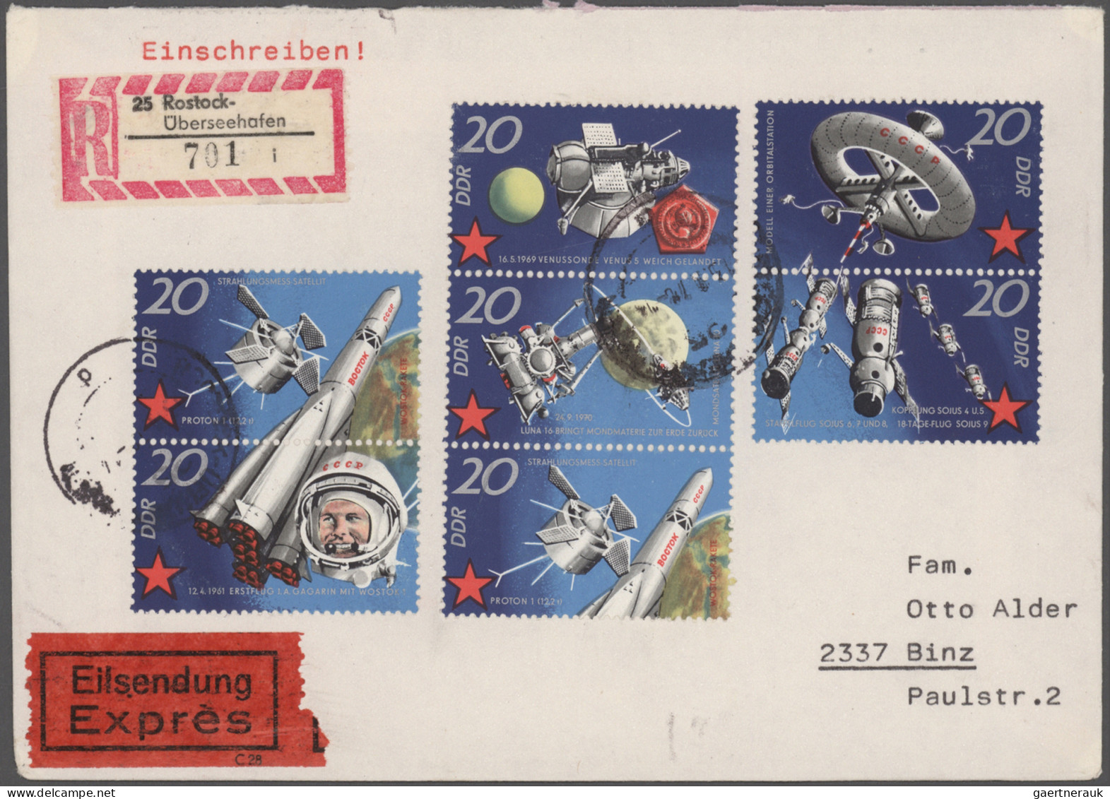 DDR - Zusammendrucke: 1959/1990, Außergewöhnliche Sammlung Von Ca. 518 Briefen M - Se-Tenant