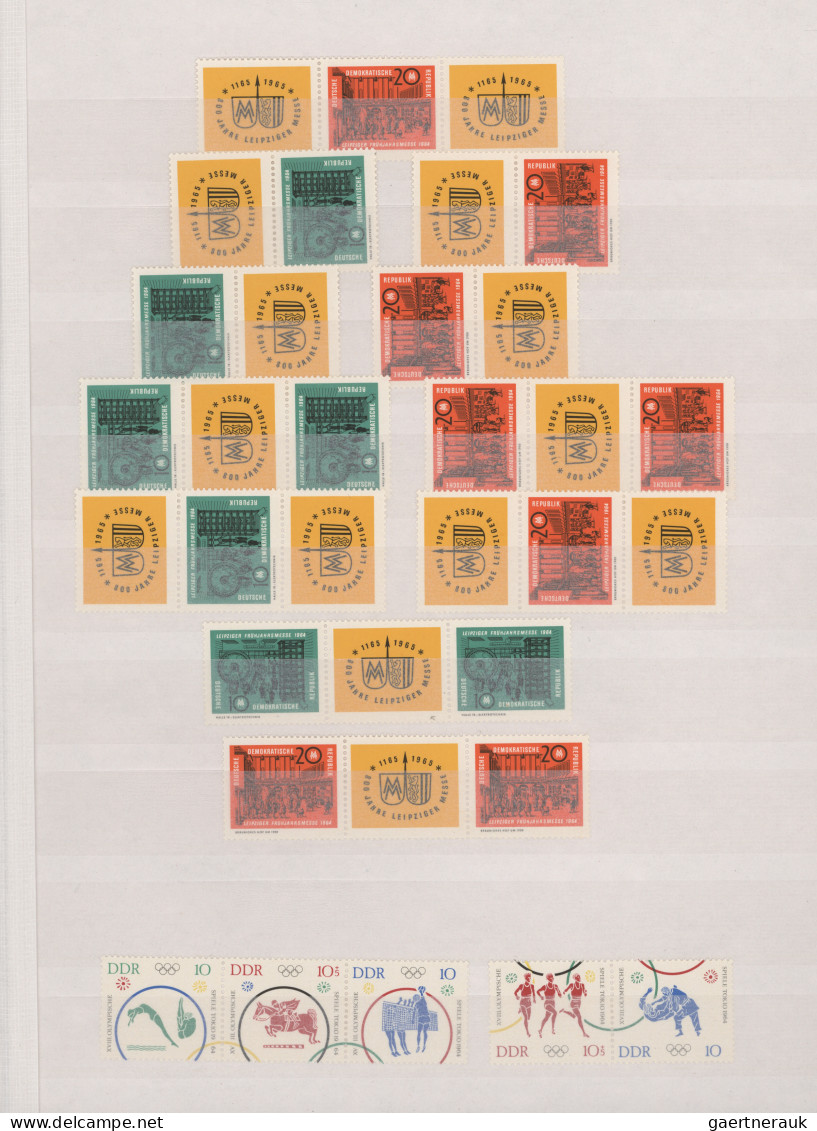 DDR - Zusammendrucke: 1962/1966, Postfrische Qualitäts-Sammlung Der Zusammendruc - Zusammendrucke