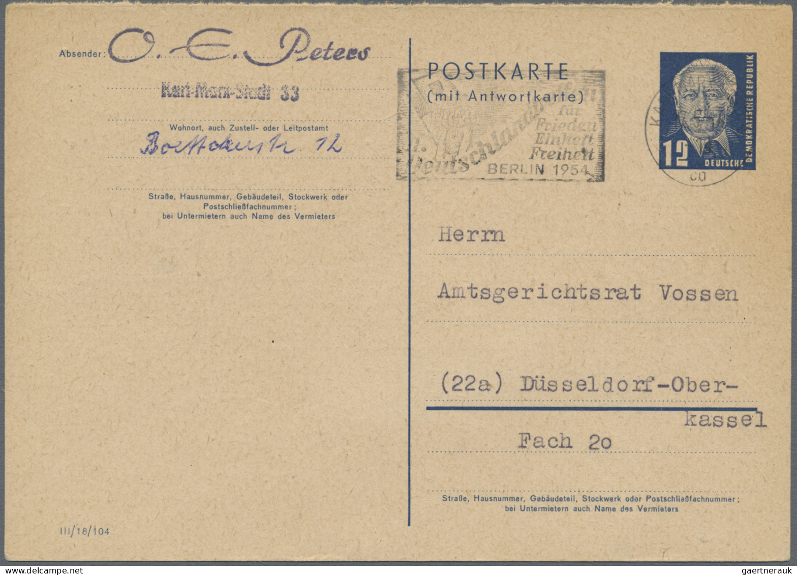 DDR - Ganzsachen: 1945/1990, SBZ/DDR, Umfangreicher Bestand Mit Ca. 576 Ganzsach - Other & Unclassified