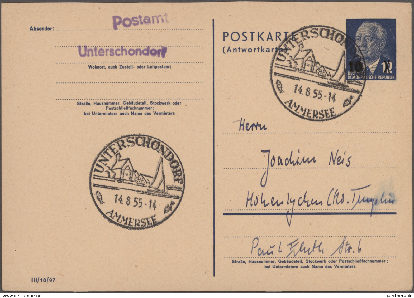 DDR - Ganzsachen: 1954/1990, Saubere Partie Von Ca. 164 Ganzsachen, Dabei Nette - Other & Unclassified