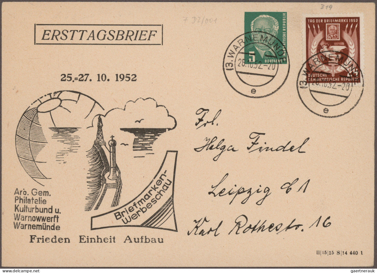 DDR - Privatganzsachen: 1951/1969 (ca.), Vielseitige Sammlung Von Ca. 133 Gebrau - Other & Unclassified