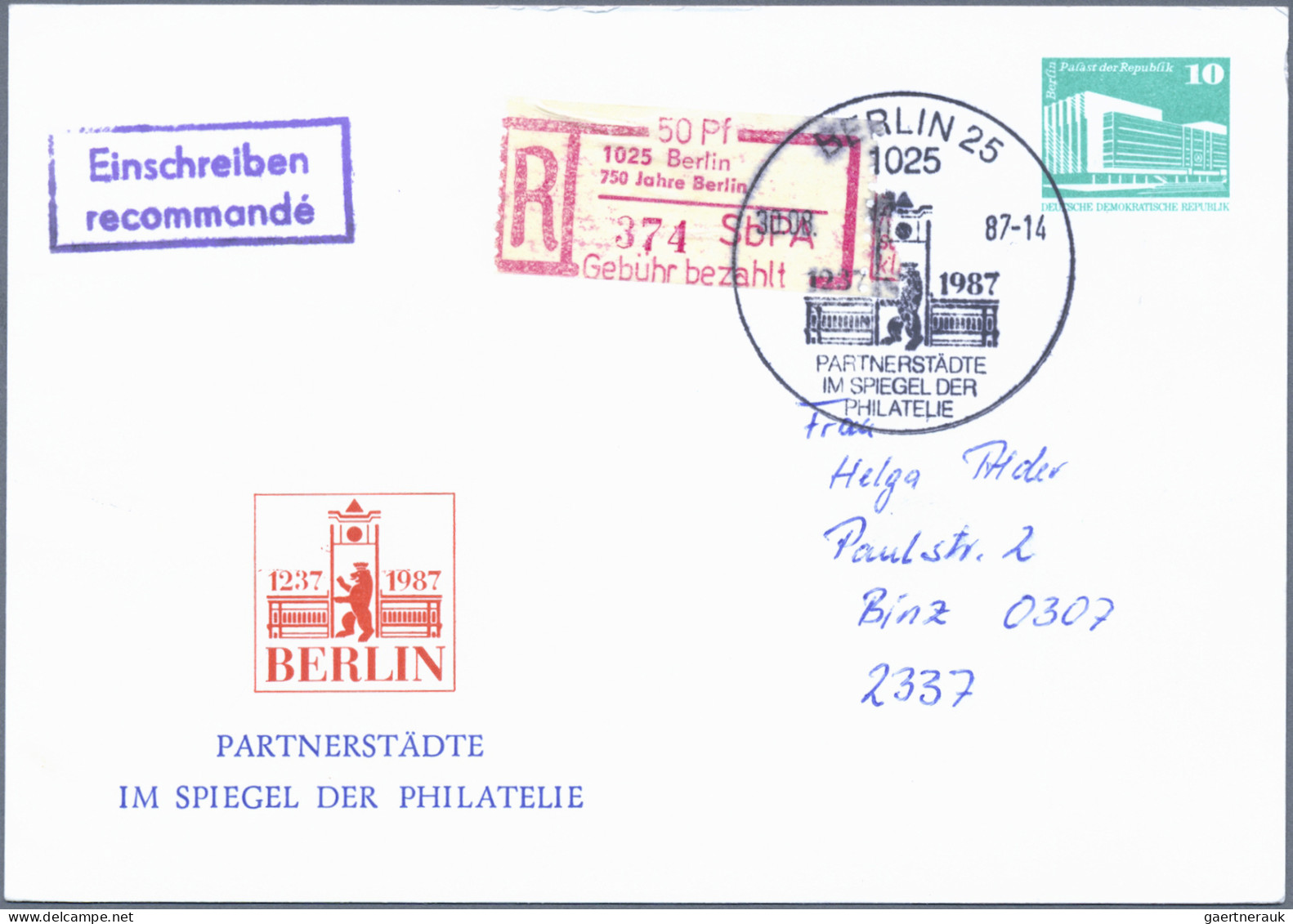 DDR - Privatganzsachen: 1970/1990 (ca.), Saubere Partie Von Ca. 225 Privatganzsa - Other & Unclassified