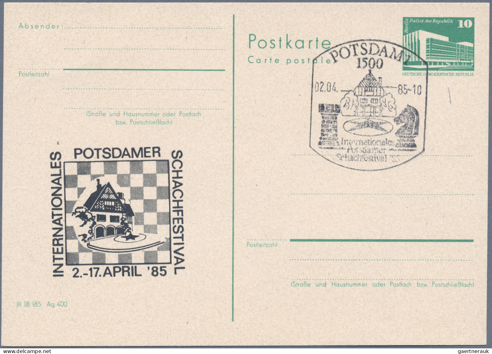 DDR - Privatganzsachen: 1970/1990 (ca.), saubere Partie von ca. 225 Privatganzsa