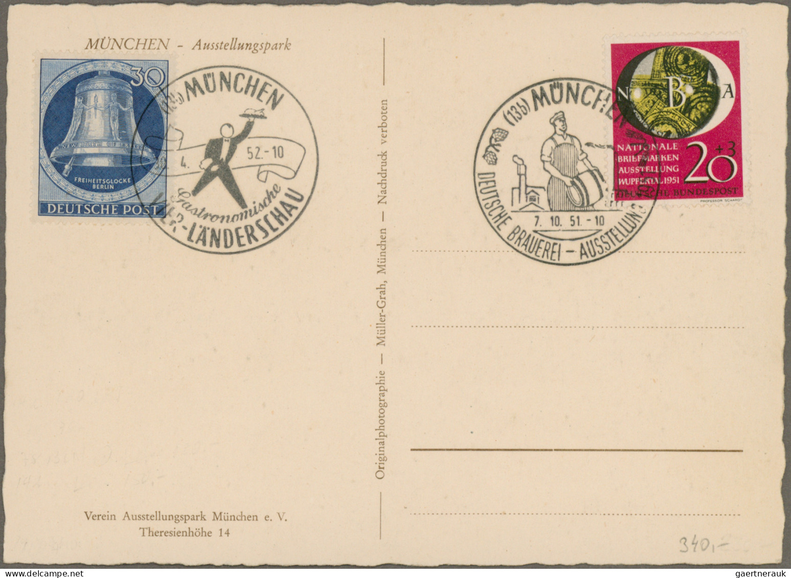 Bundesrepublik Und Berlin: 1948/1964, Vielseitige Partie Von Ca. 90 Briefen, Kar - Colecciones