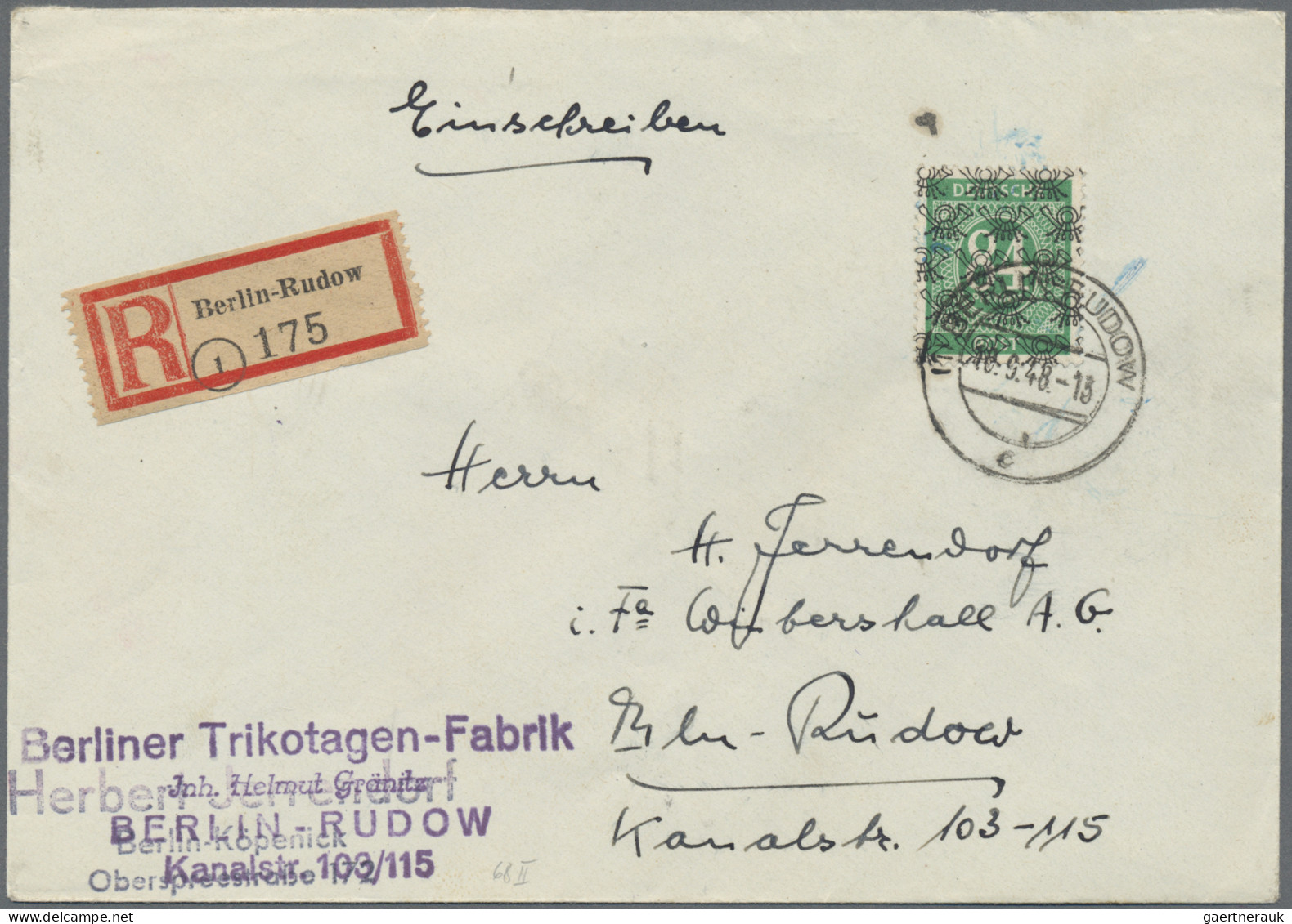 Berlin - Vorläufer: 1945/1948, Umfassende Sammlung Von Ca. 87 Briefen Und Karten - Brieven En Documenten