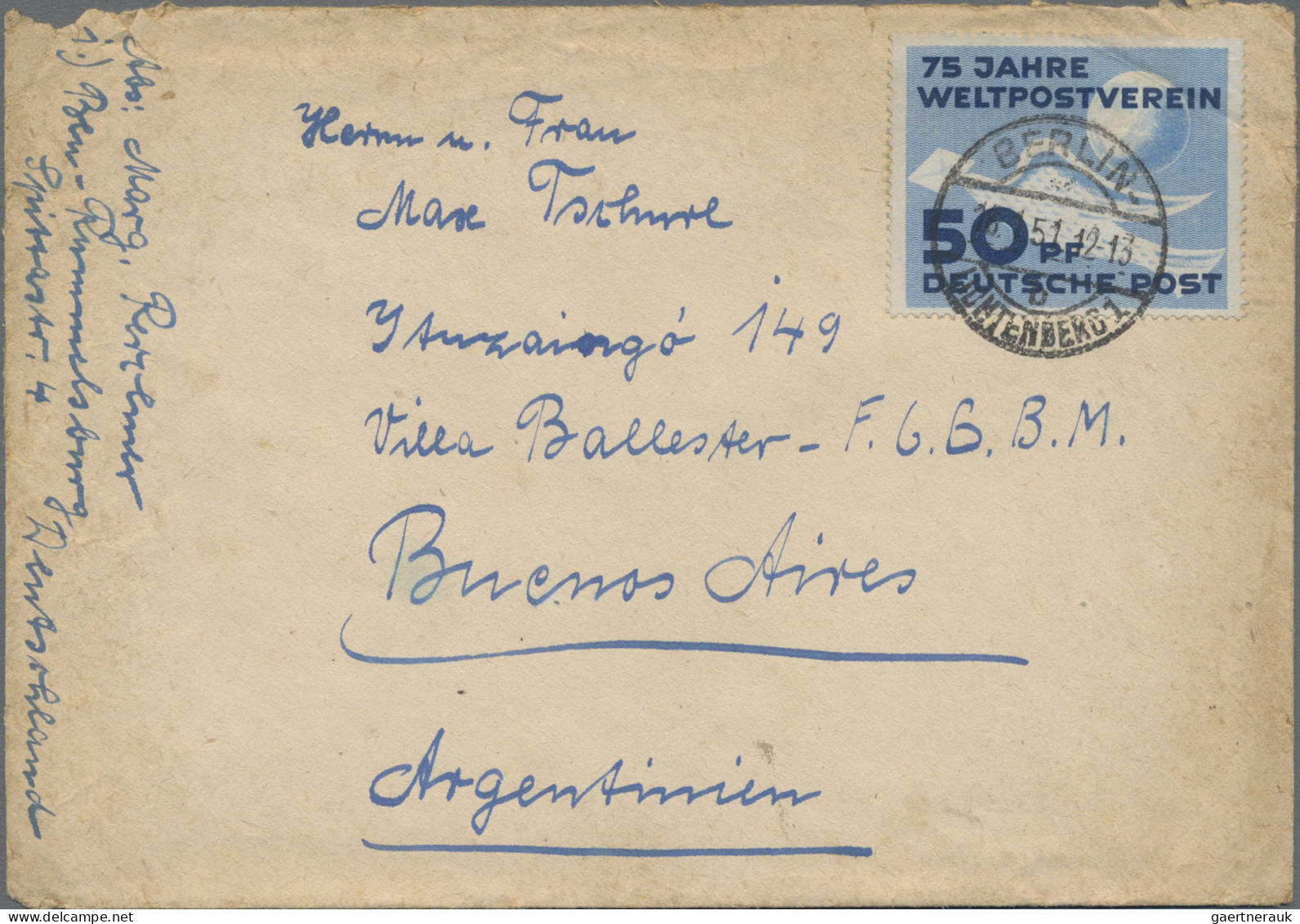 Berlin: 1945/1960 Ca.: Lot Mit 38 Belegen Ab Berlin (Ost Und West), Viele Davon - Covers & Documents