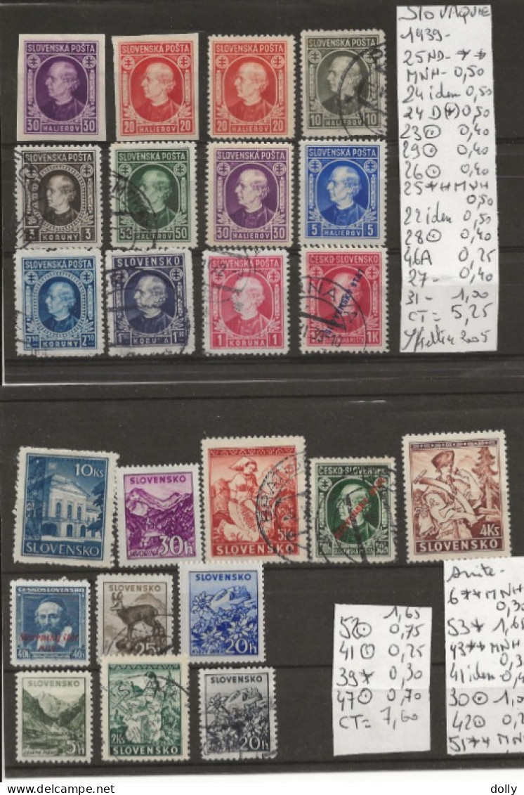 TIMBRE DE GRANDE-BRETAGNE NEUF** MNH /(*)-° 1881 1953 Nr VOIR SUR PAPIER AVEC TIMBRES   COTE 70.40 € - Nuevos