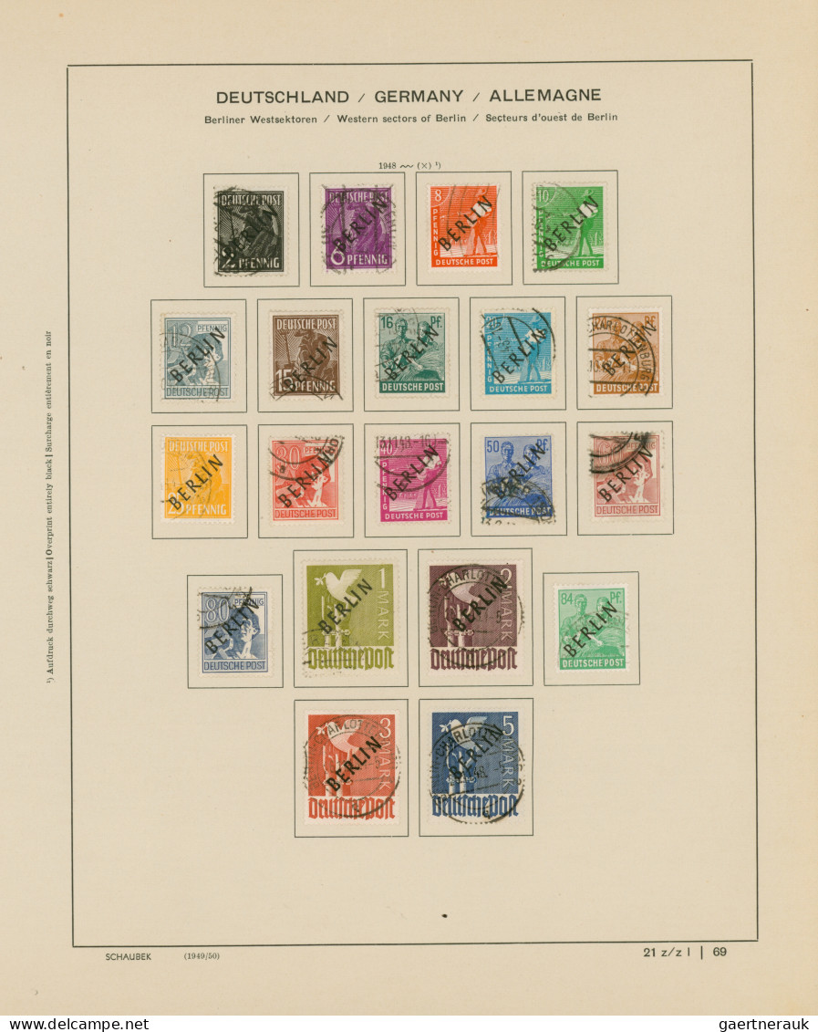 Berlin: 1948/1960, In Den Hauptnummern Bis Auf Den Währungs-Block Und Einige Bil - Used Stamps