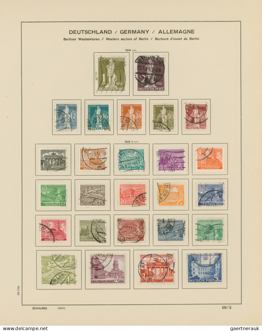 Berlin: 1948/1960, In Den Hauptnummern Bis Auf Den Währungs-Block Und Einige Bil - Used Stamps