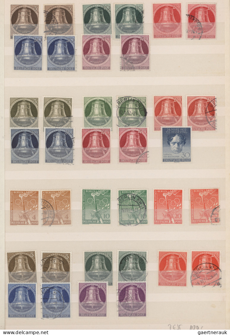 Berlin: 1948/1977, Inhaltsreicher Bestand Im Großen Einsteckbuch, Postfrisch (we - Used Stamps