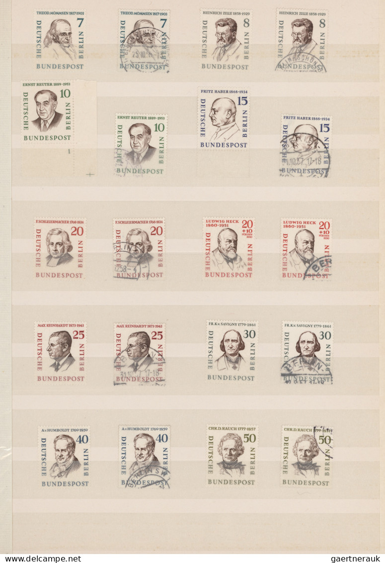 Berlin: 1948/1977, Inhaltsreicher Bestand Im Großen Einsteckbuch, Postfrisch (we - Used Stamps
