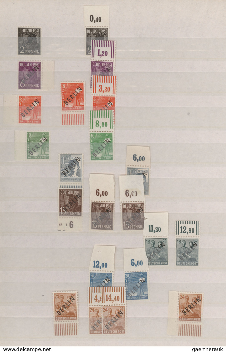 Berlin: 1948/1979, Postfrischer Bestand Im Steckbuch Ab Besseren Anfangsausgaben - Unused Stamps