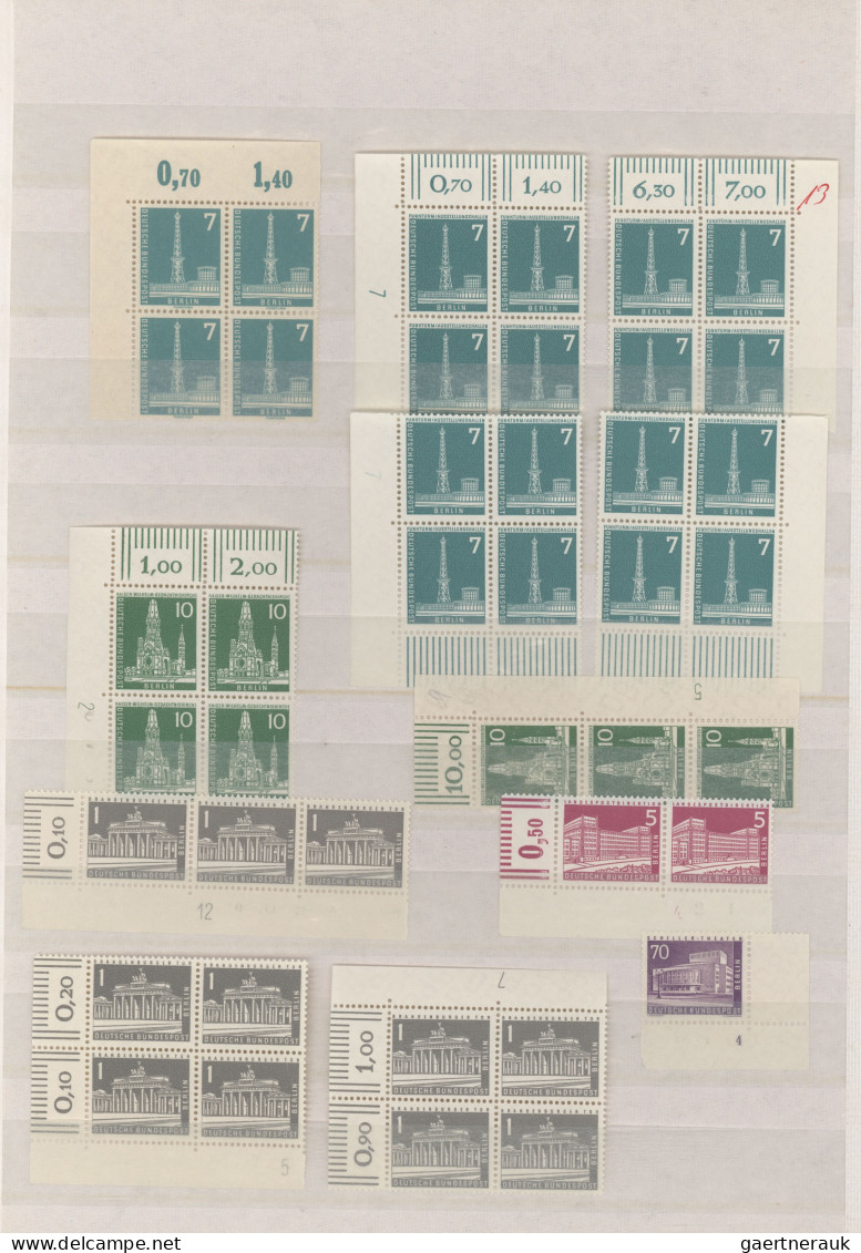 Berlin: 1948/1979, Postfrischer Bestand Im Steckbuch Ab Besseren Anfangsausgaben - Unused Stamps