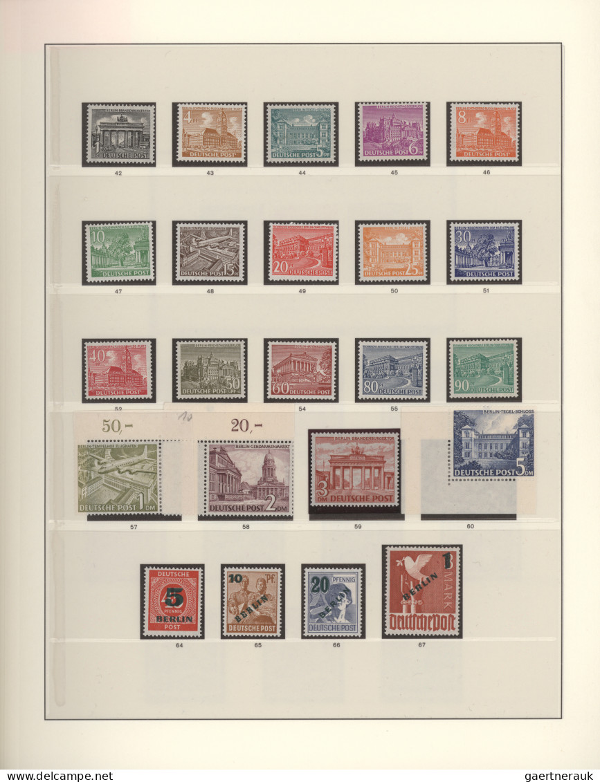 Berlin: 1948/1990, Augenscheinlich Komplette Sammlung In Postfrischer Erhaltung - Unused Stamps