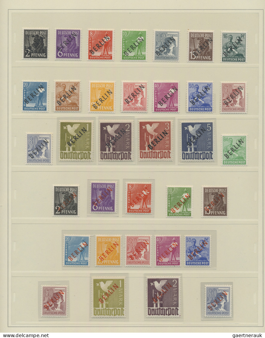 Berlin: 1948/1990, Augenscheinlich Komplette, Postfrische Sammlung Im Vordruckal - Neufs