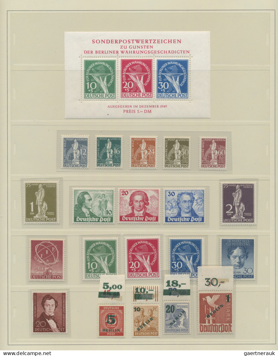 Berlin: 1948/1990, Augenscheinlich Komplette, Postfrische Sammlung Im Vordruckal - Unused Stamps