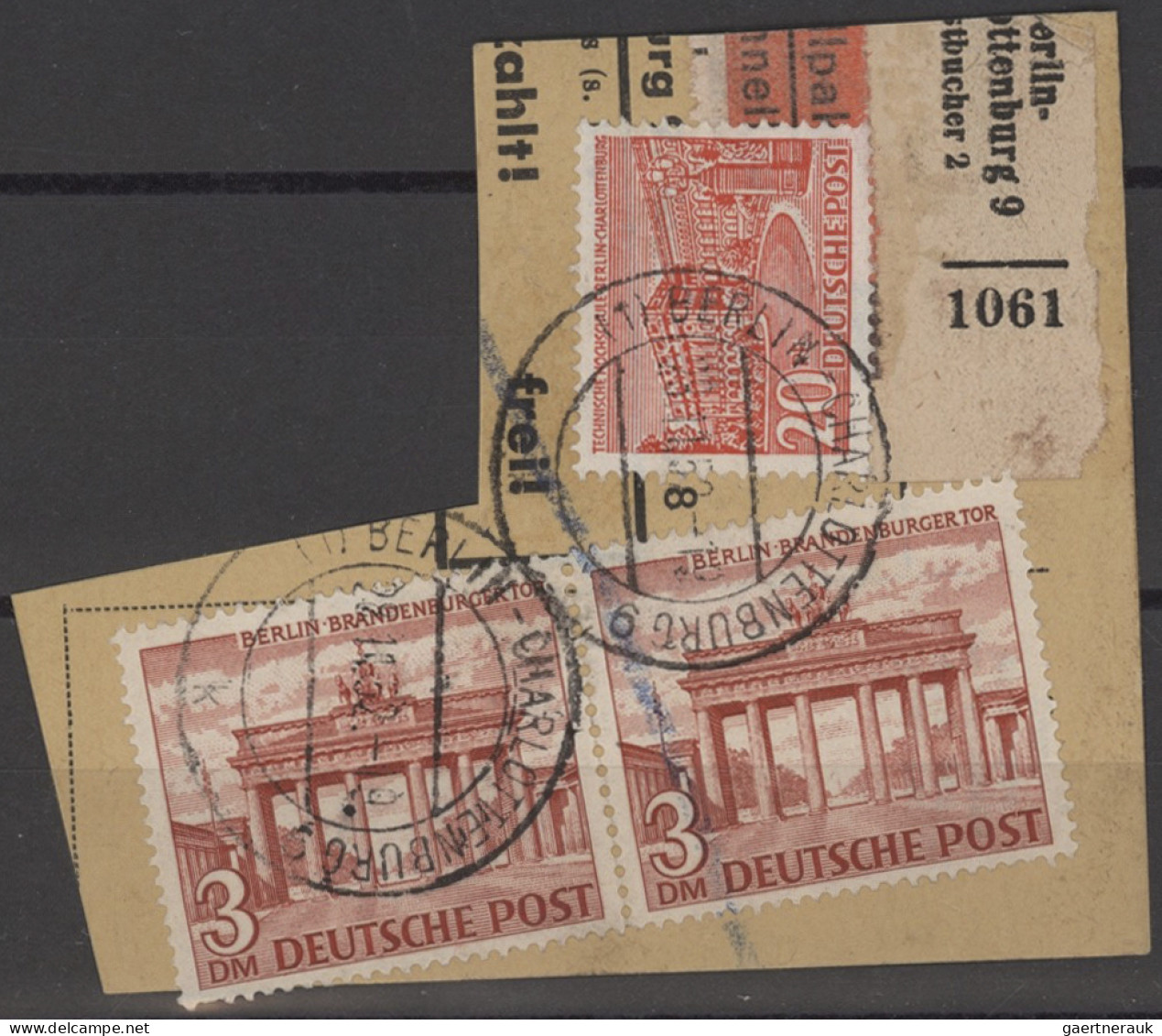 Berlin: 1948/1990, Gestempelte Sammlung Auf Vordruckblättern, Dabei 1 DM Rotaufd - Gebruikt