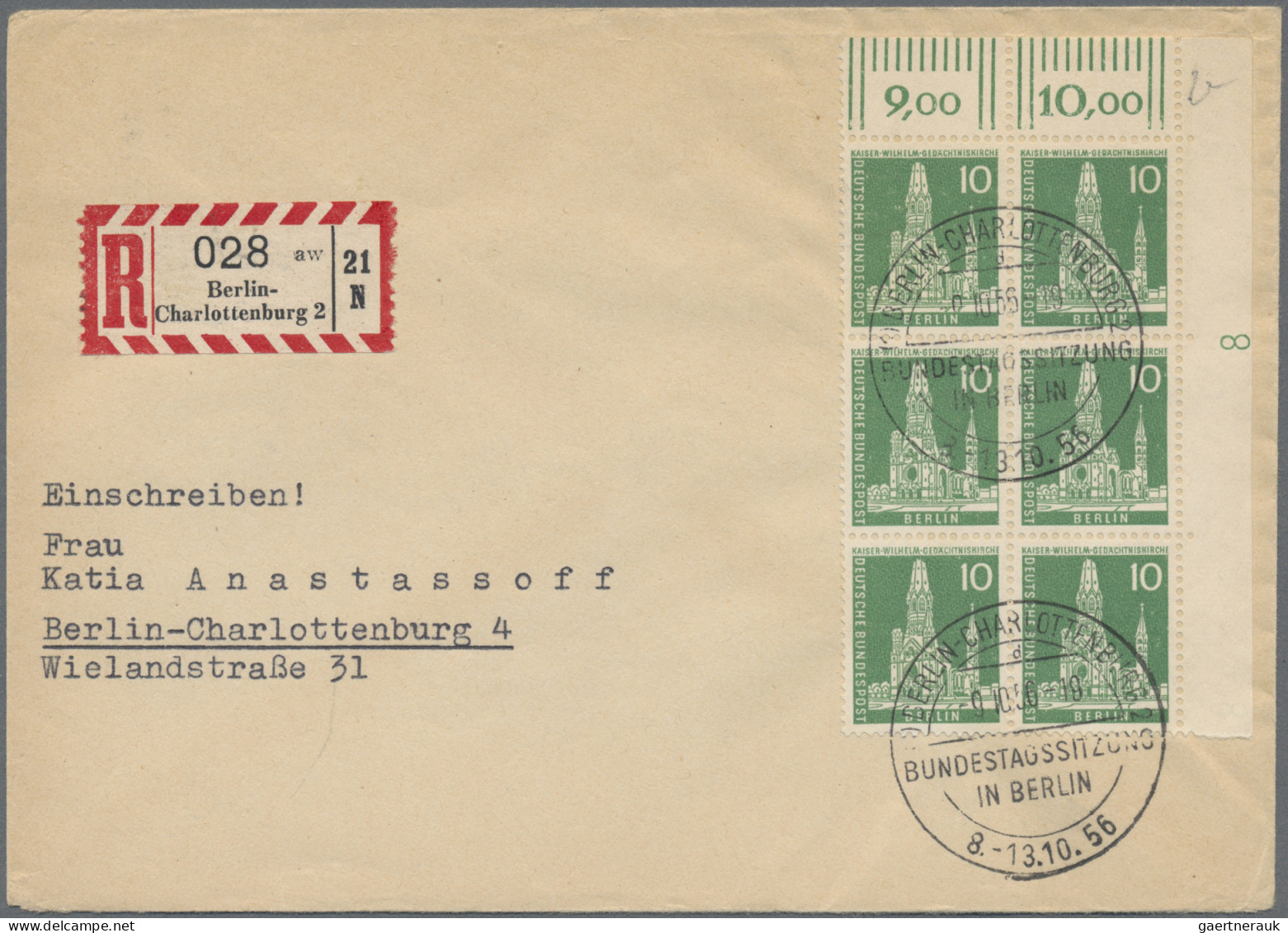Berlin: 1948/1990, Partie Von 21 Briefen/Karten Sowie Vier Frankierten Einliefer - Lettres & Documents