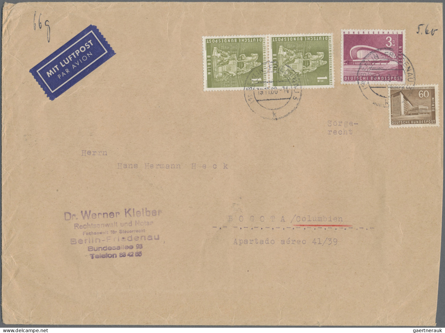 Berlin: 1948/1990, Partie Von 21 Briefen/Karten Sowie Vier Frankierten Einliefer - Covers & Documents