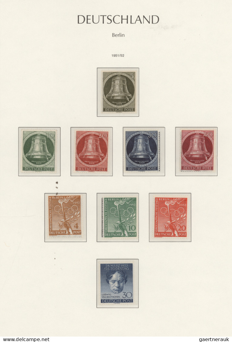 Berlin: 1948/1990, Saubere Sammlung Im Leuchtturm-Vordruckalbum, Ab 1950 Postfri - Unused Stamps