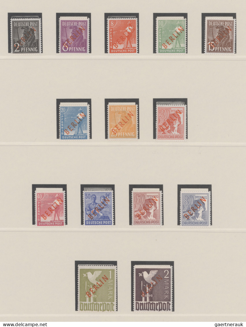 Berlin: 1948/1990, Umfangreiche Postfrische Und Gestempelte Sammlungen (diese Oh - Used Stamps