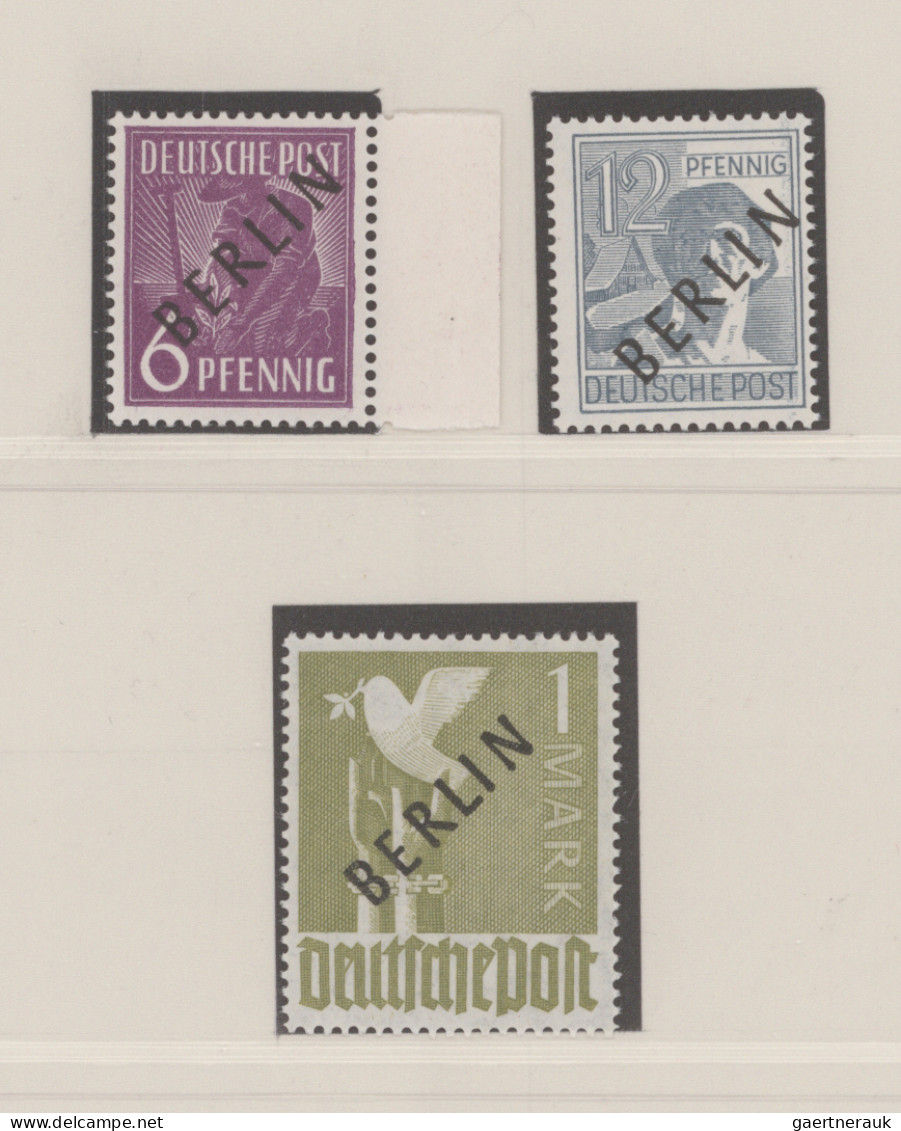 Berlin: 1948/1990, Umfangreiche Postfrische Und Gestempelte Sammlungen (diese Oh - Used Stamps