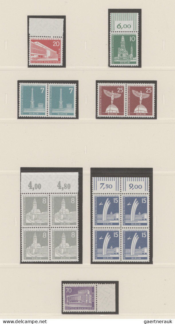 Berlin: 1948/1990, Umfangreiche Postfrische Und Gestempelte Sammlungen (diese Oh - Used Stamps