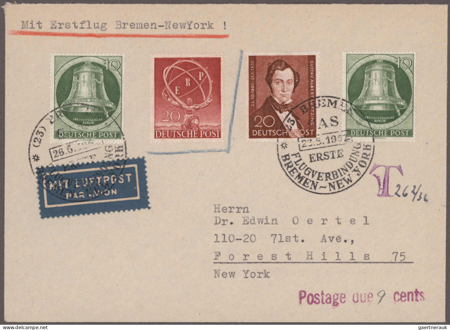 Berlin: 1948/1991, Nette Partie Mit Ca. 142 Briefen Und Karten, Dabei Gelaufene - Briefe U. Dokumente