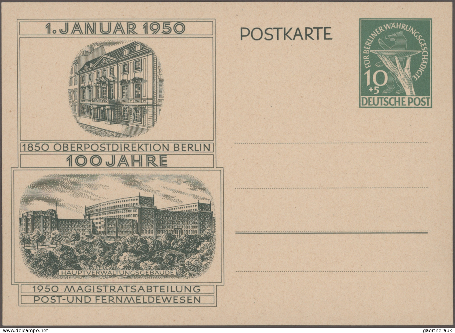 Berlin: 1949/1964, saubere Partie von 58 Briefen und Karten in netter Vielfalt,