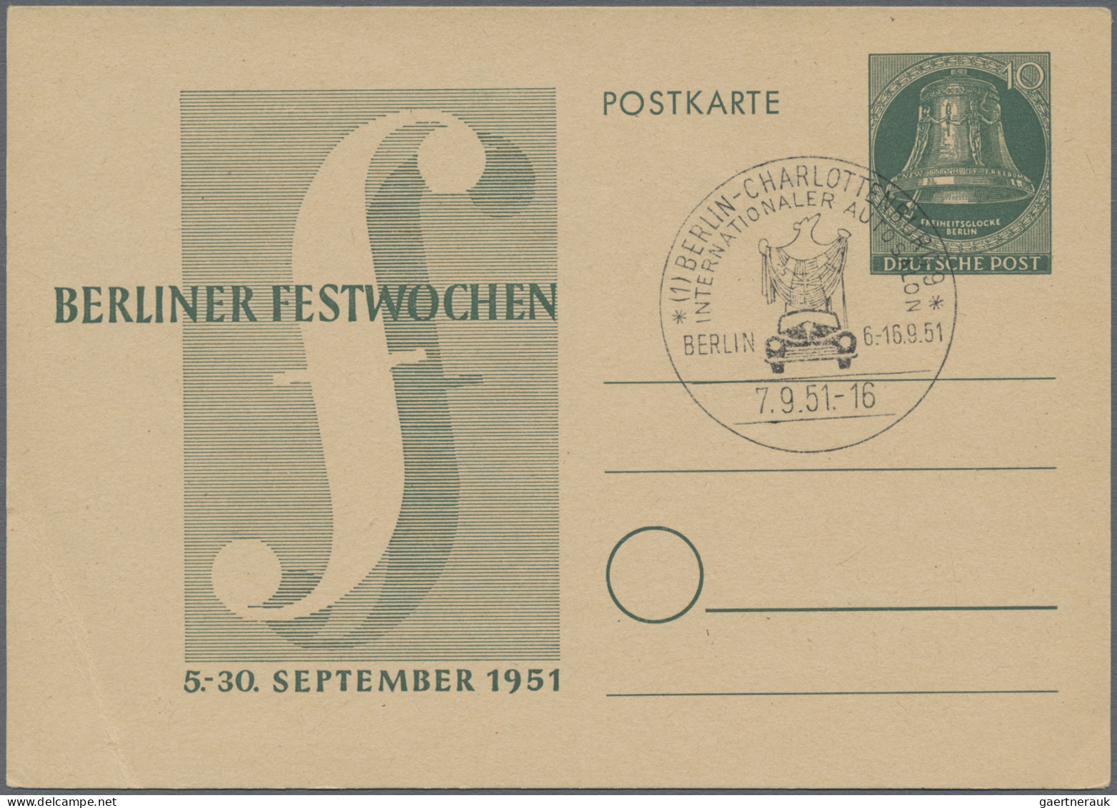 Berlin - Ganzsachen: 1951/1965, Partie Von 33 Ganzsachen (amtlich/privat) Mit Ka - Other & Unclassified