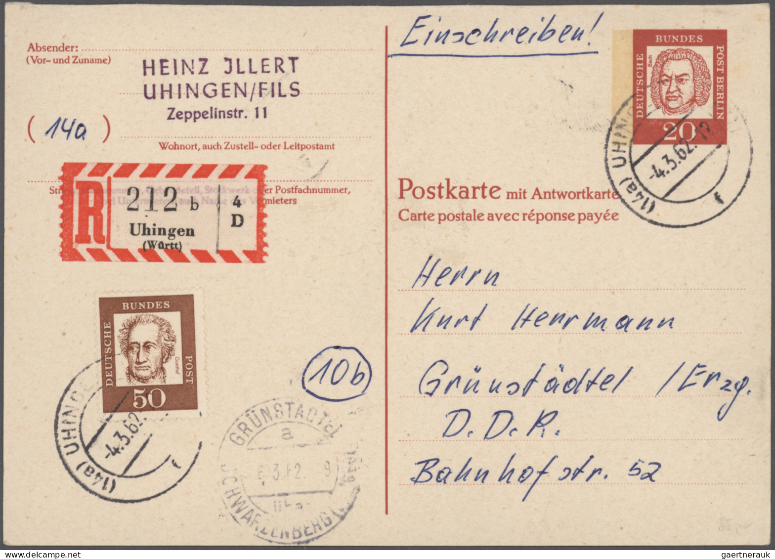 Berlin - Ganzsachen: 1951/1990, Umfangreiche Sammlung Von Ca. 340 Ungebrauchten - Other & Unclassified