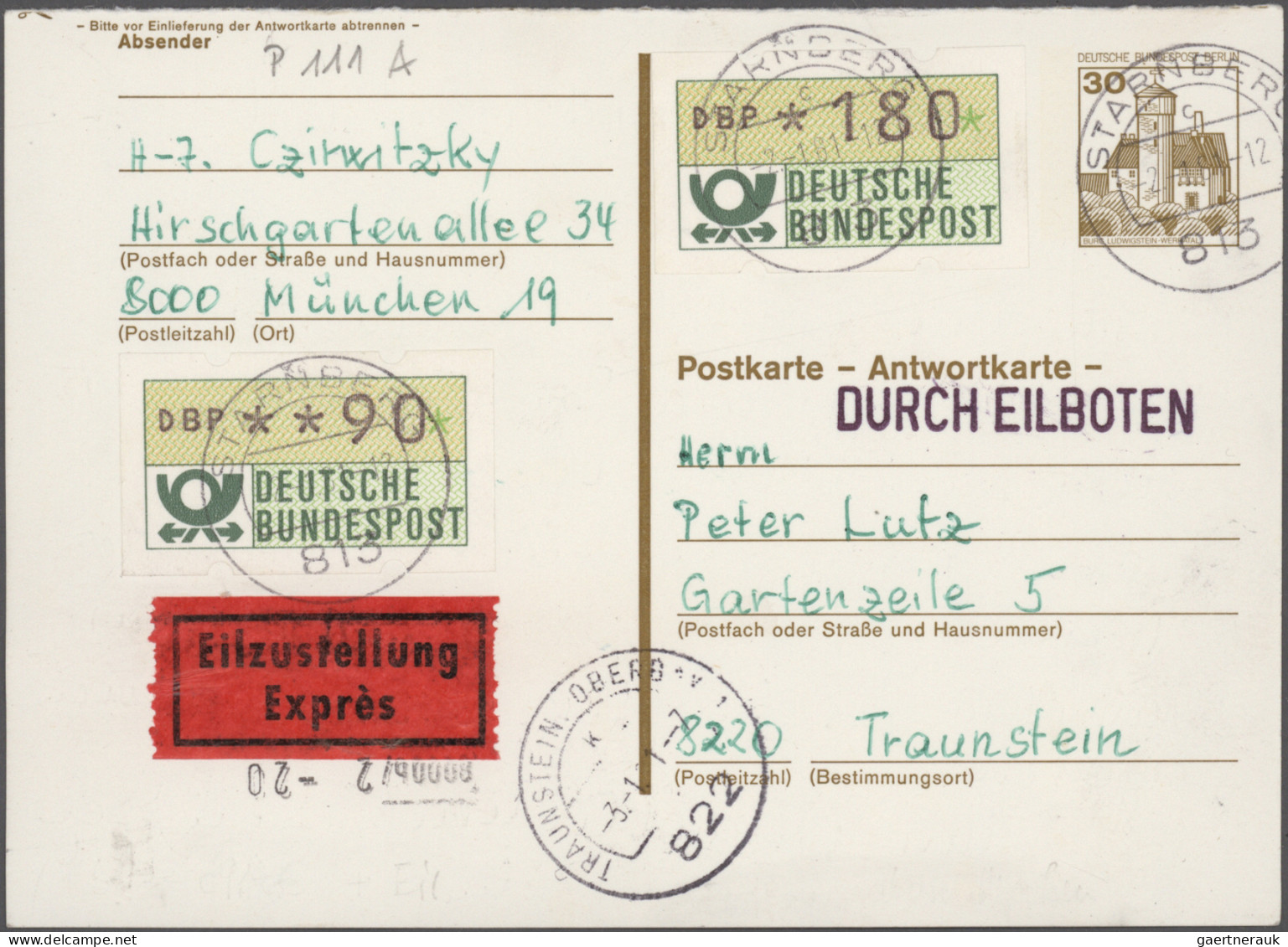 Berlin - Ganzsachen: 1972/1991, Saubere Sammlung Von Ca. 154 Gebrauchten Und Ung - Other & Unclassified