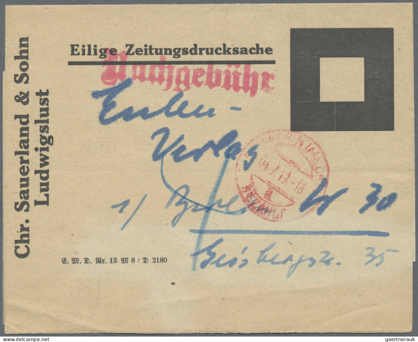 Berlin - Postkrieg: 1948/1961, Vielseitige Sammlung Von Ca. 47 Briefen Und Karte - Otros & Sin Clasificación