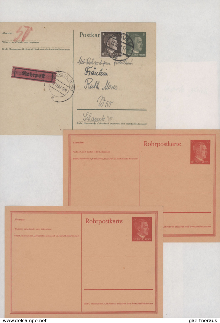 Berlin - Rohrpost: 1879/1959, Sammlung von ca. 200 Rohrpostbelegen (davon sieben