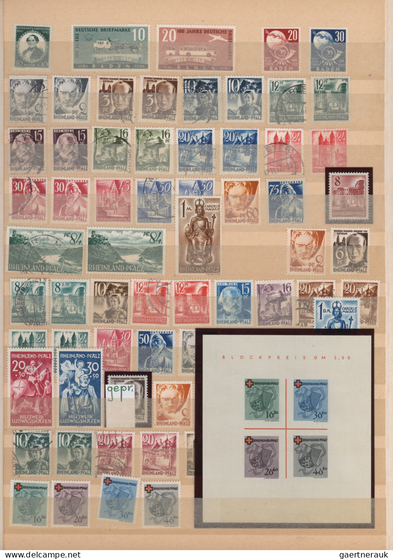 Französische Zone: 1945/1949, Sammlung Baden, Rheinland-Pfalz und Württemberg vi