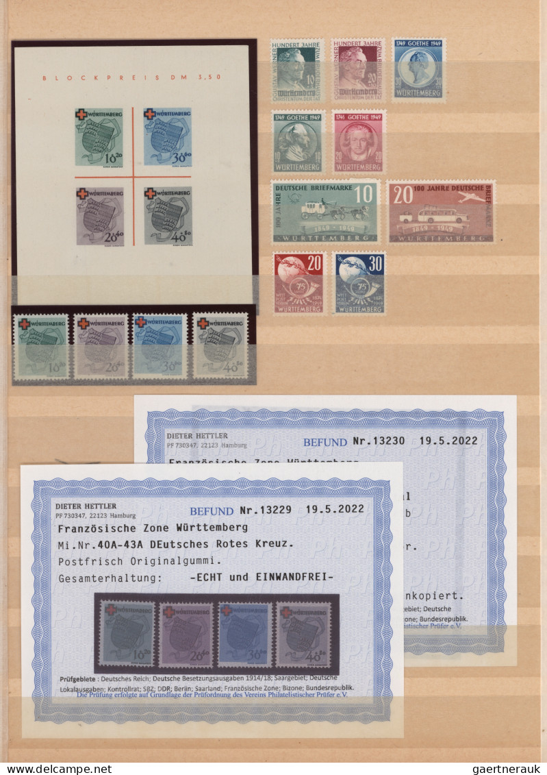 Französische Zone: 1945/1949, Sammlung Baden, Rheinland-Pfalz und Württemberg vi