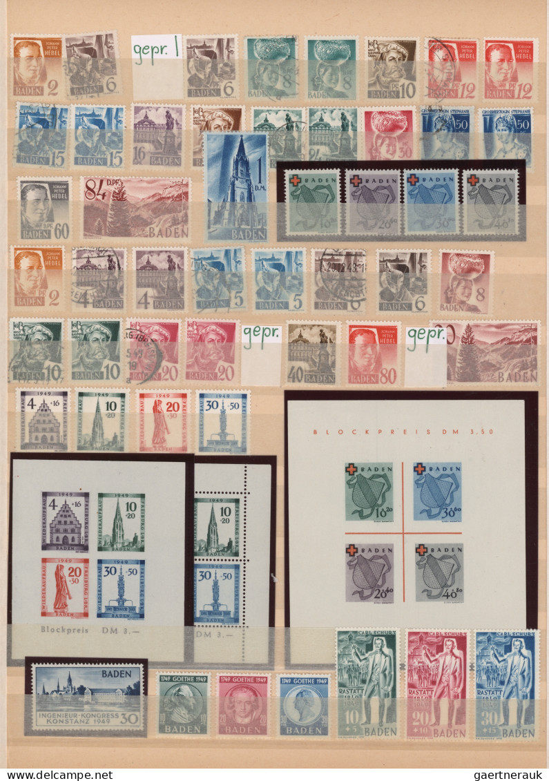 Französische Zone: 1945/1949, Sammlung Baden, Rheinland-Pfalz und Württemberg vi