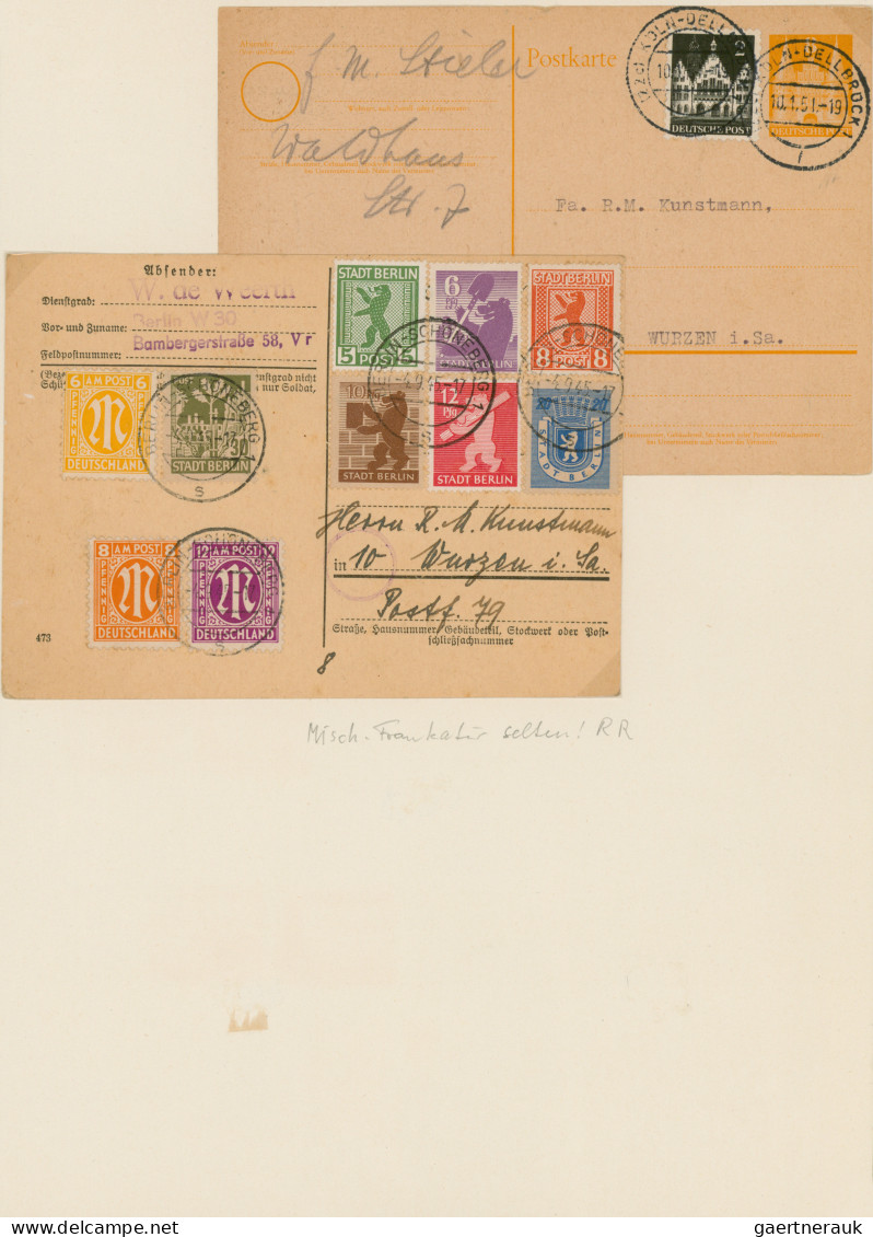 Französische Zone: 1945/1949, Vorwiegend Postfrische Sammlung Mit Allen Drei Aus - Autres & Non Classés