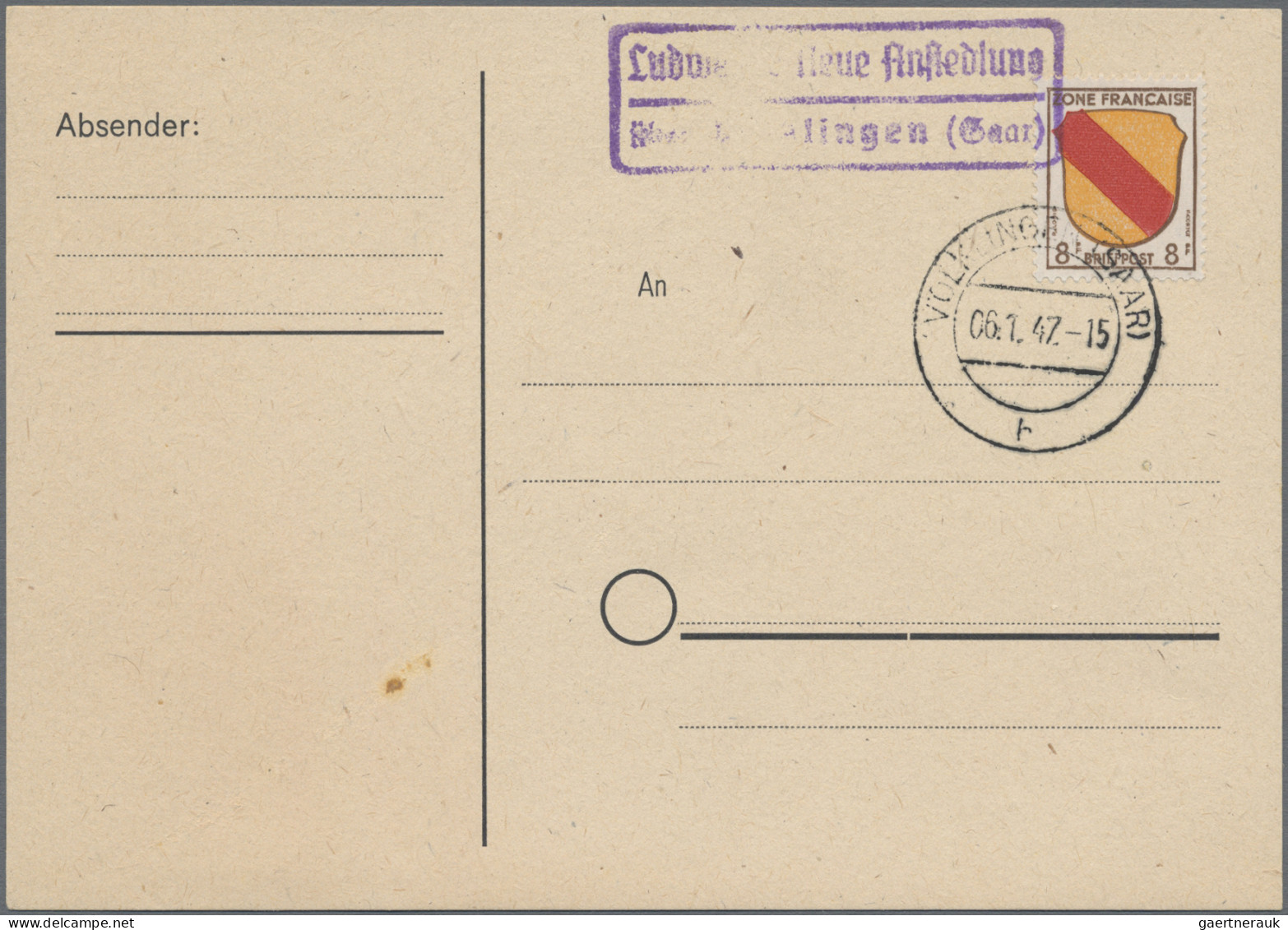 Französische Zone: 1946/1947, Außerordentlich Reichhaltige Partie Mit Hunderten - Other & Unclassified