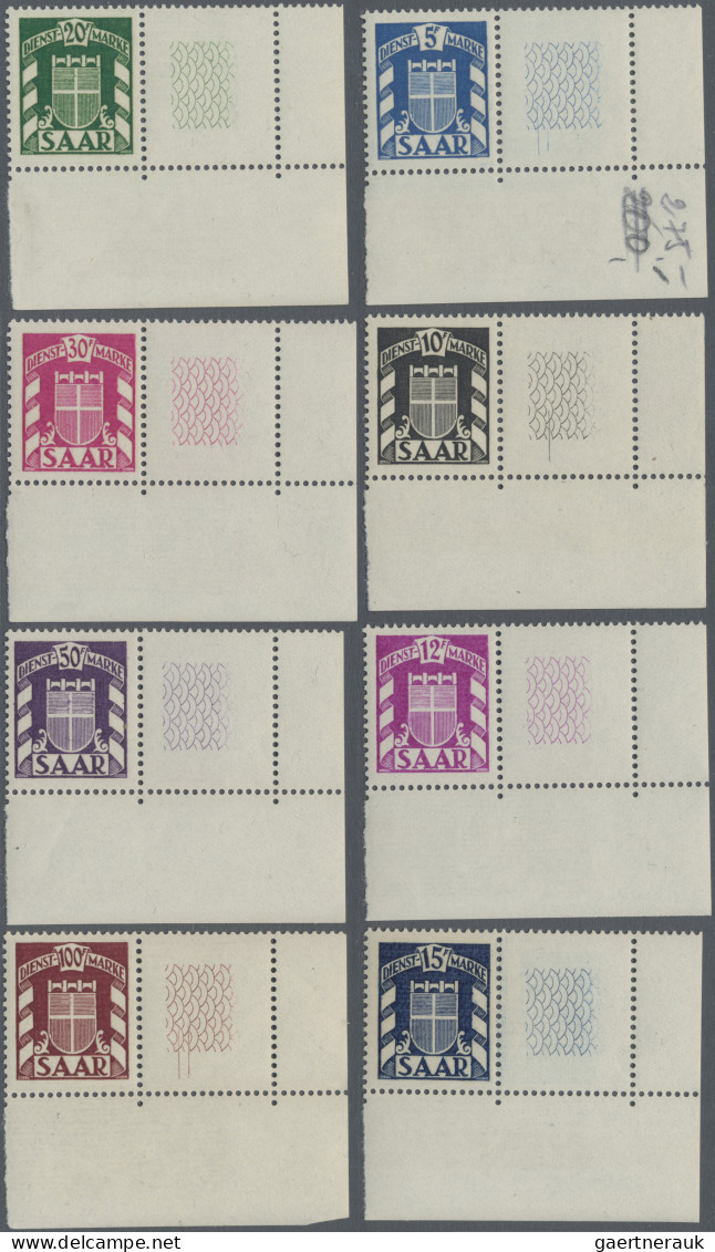 Saarland (1947/56) - Dienstmarken: 1949, Dienstmarken "Wappen Des Saarlandes", Z - Andere & Zonder Classificatie